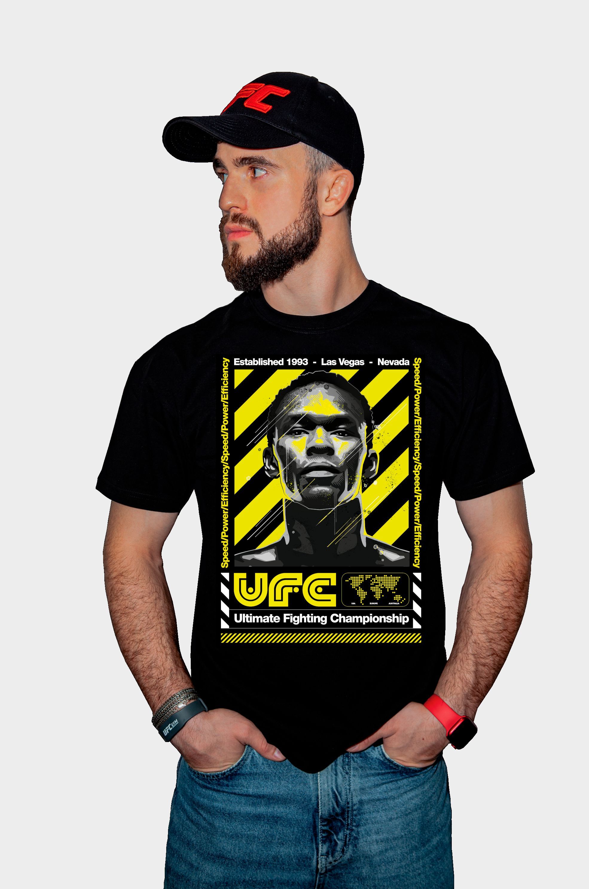 

Футболка мужская UFC UFCTSBL001047P черная L, Черный, UFCTSBL001047P