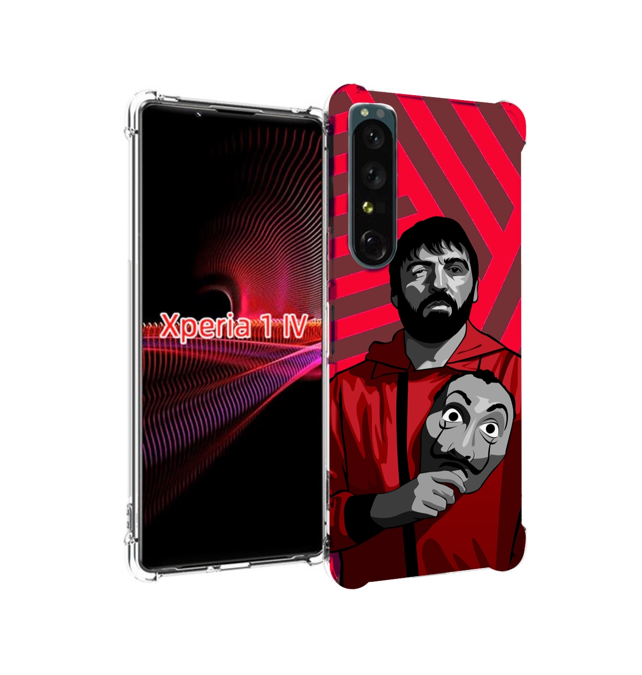 

Чехол накладка MyPads Богата-Бумажный-дом для Sony Xperia 1 IV, Прозрачный, Tocco