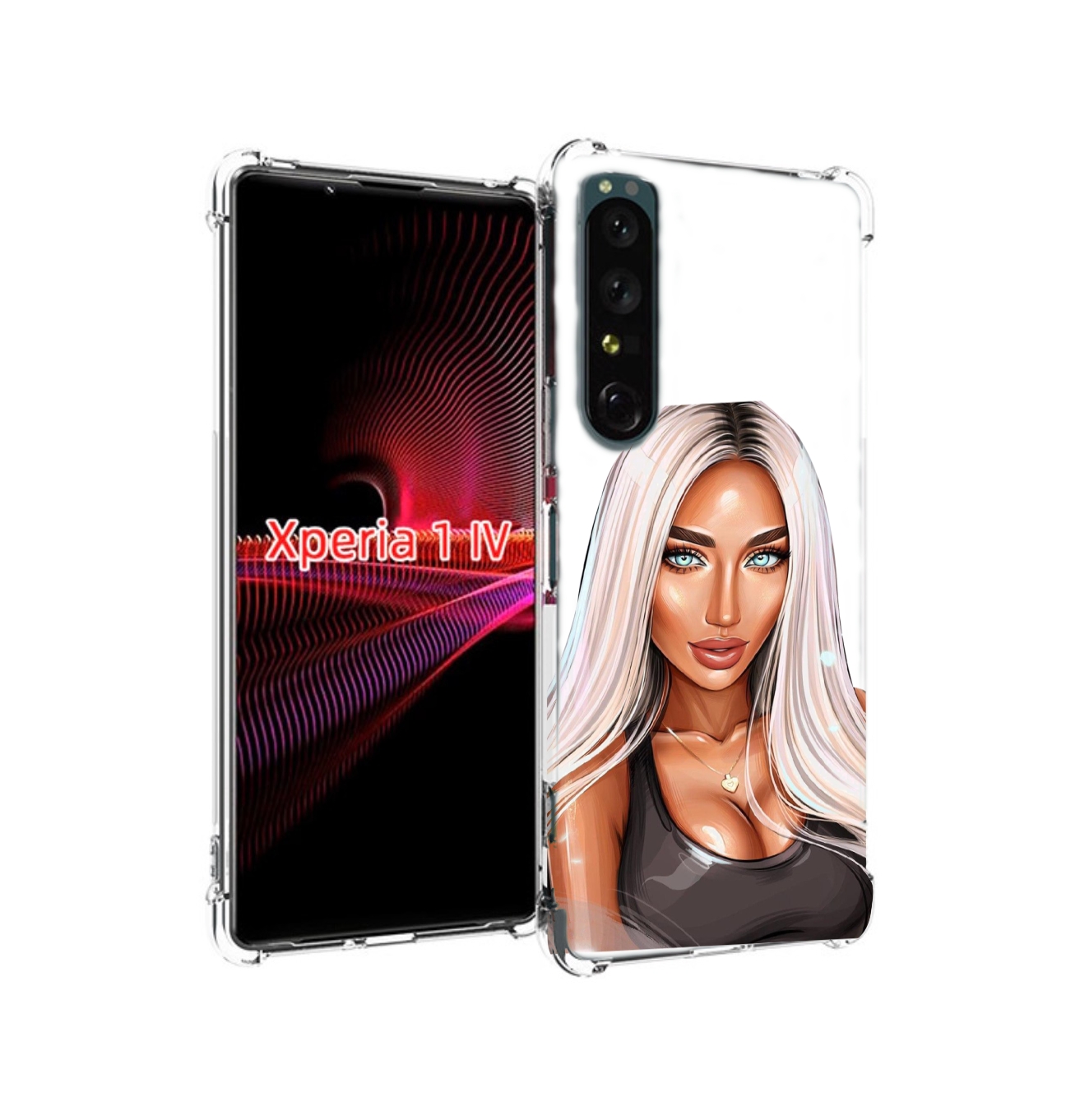 

Чехол накладка MyPads Блондинка женский для Sony Xperia 1 IV, Прозрачный, Tocco
