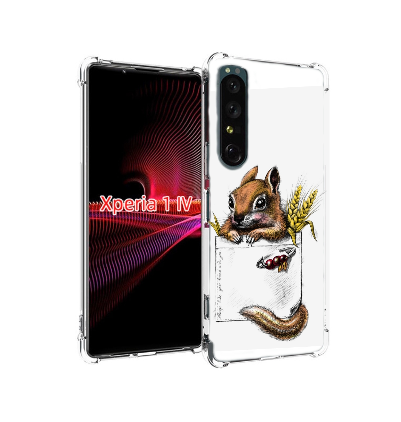 

Чехол накладка MyPads Белочка для Sony Xperia 1 IV, Прозрачный, Tocco