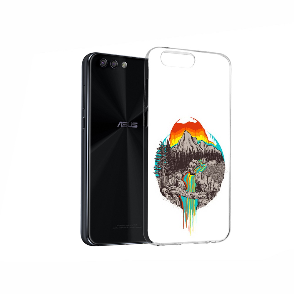 

Чехол MyPads Tocco для Asus ZenFone 4 Радужный водопад, Прозрачный, Tocco