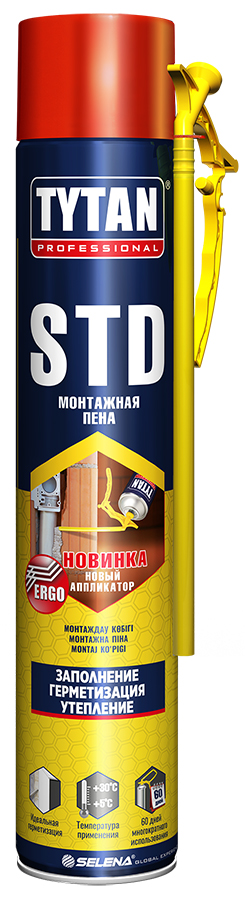

TYTAN STD пена монтажная с трубкой Эрго (750мл)