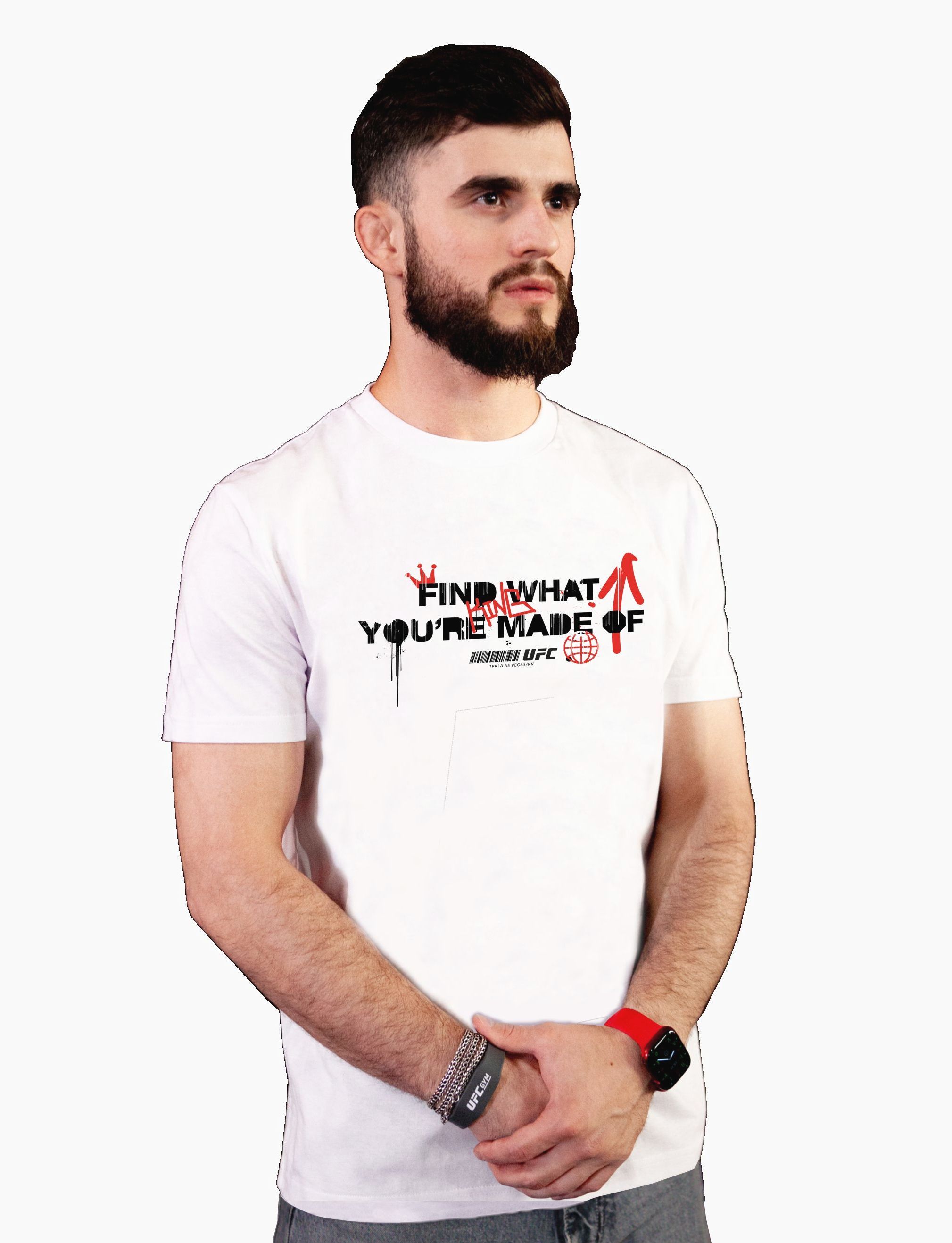 

Футболка мужская UFC UFCTSWH001008P белая L, Белый, UFCTSWH001008P