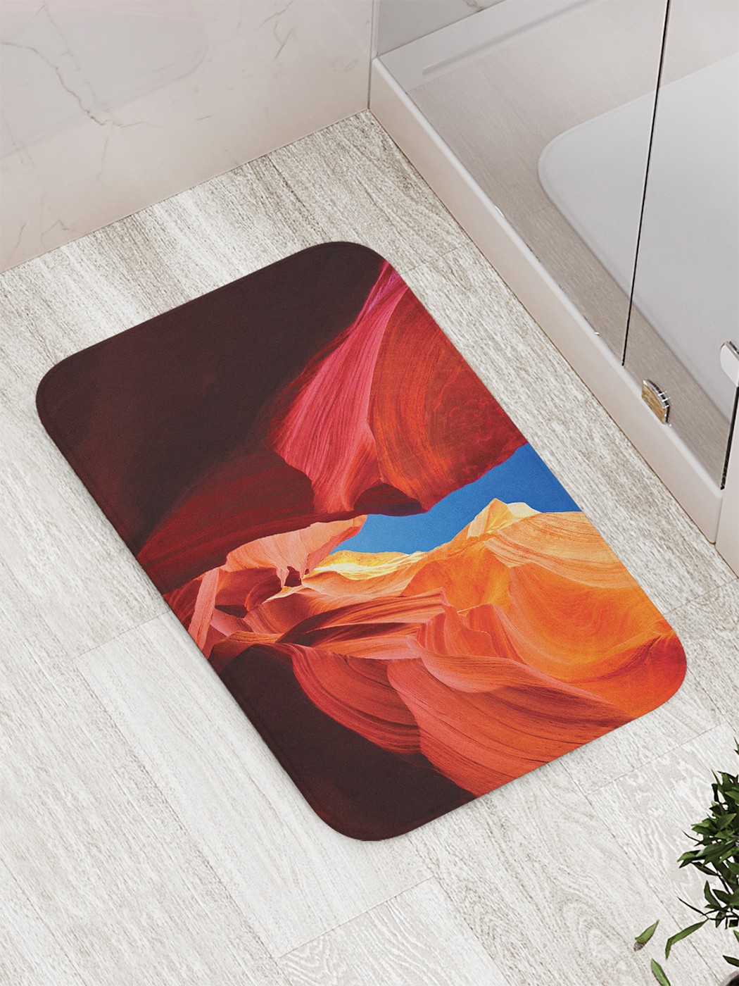

Коврик противоскользящий для ванной, сауны, бассейна, 77х52 см bath_81001 JoyArty