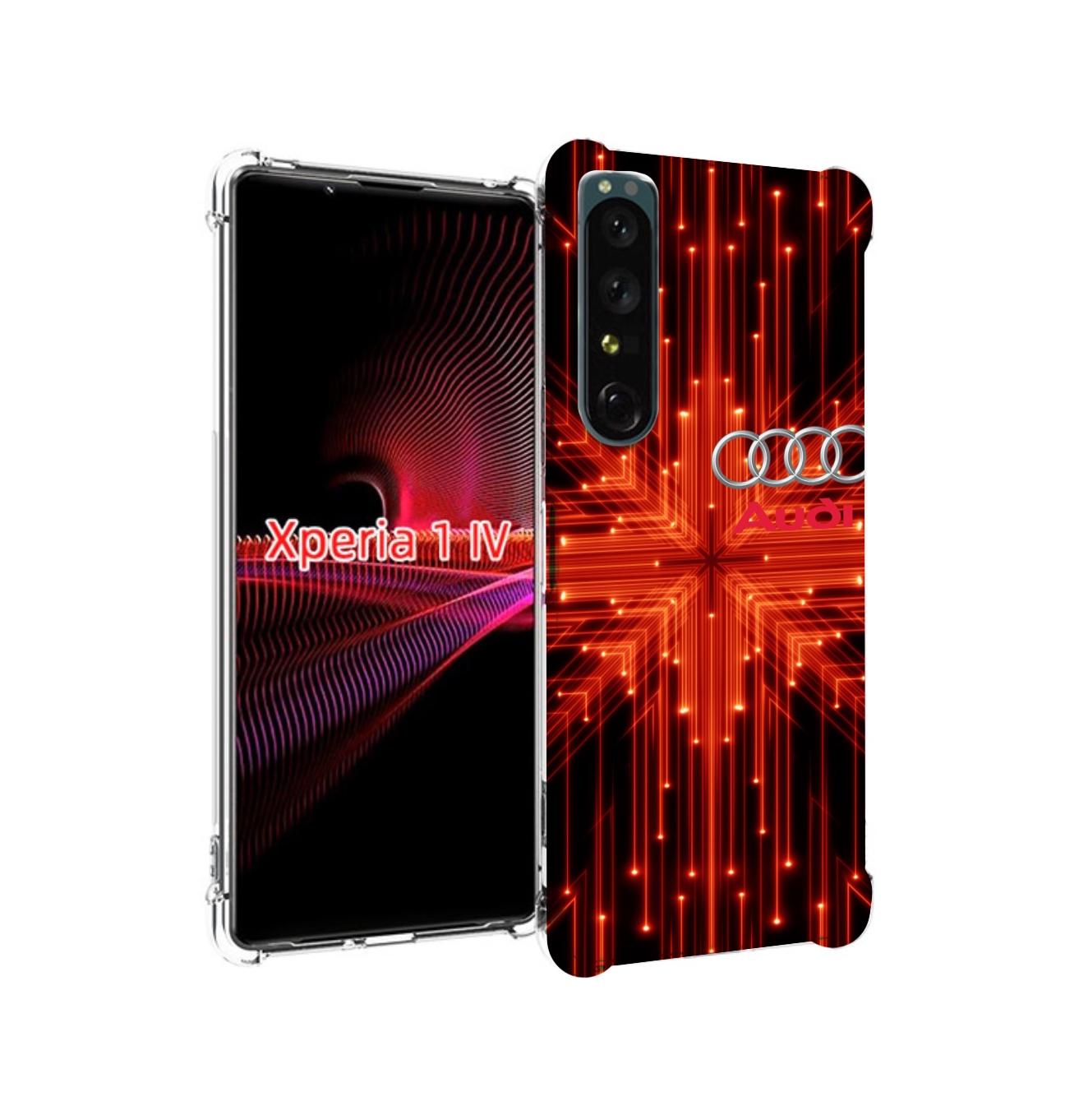 

Чехол накладка MyPads Ауди-на-неоновом-фоне для Sony Xperia 1 IV, Прозрачный, Tocco