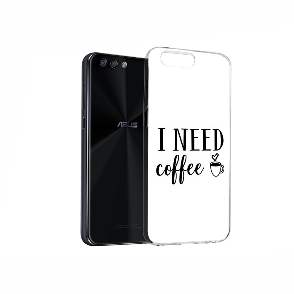 

Чехол MyPads Tocco для Asus ZenFone 4 Мне нужен кофе, Прозрачный, Tocco