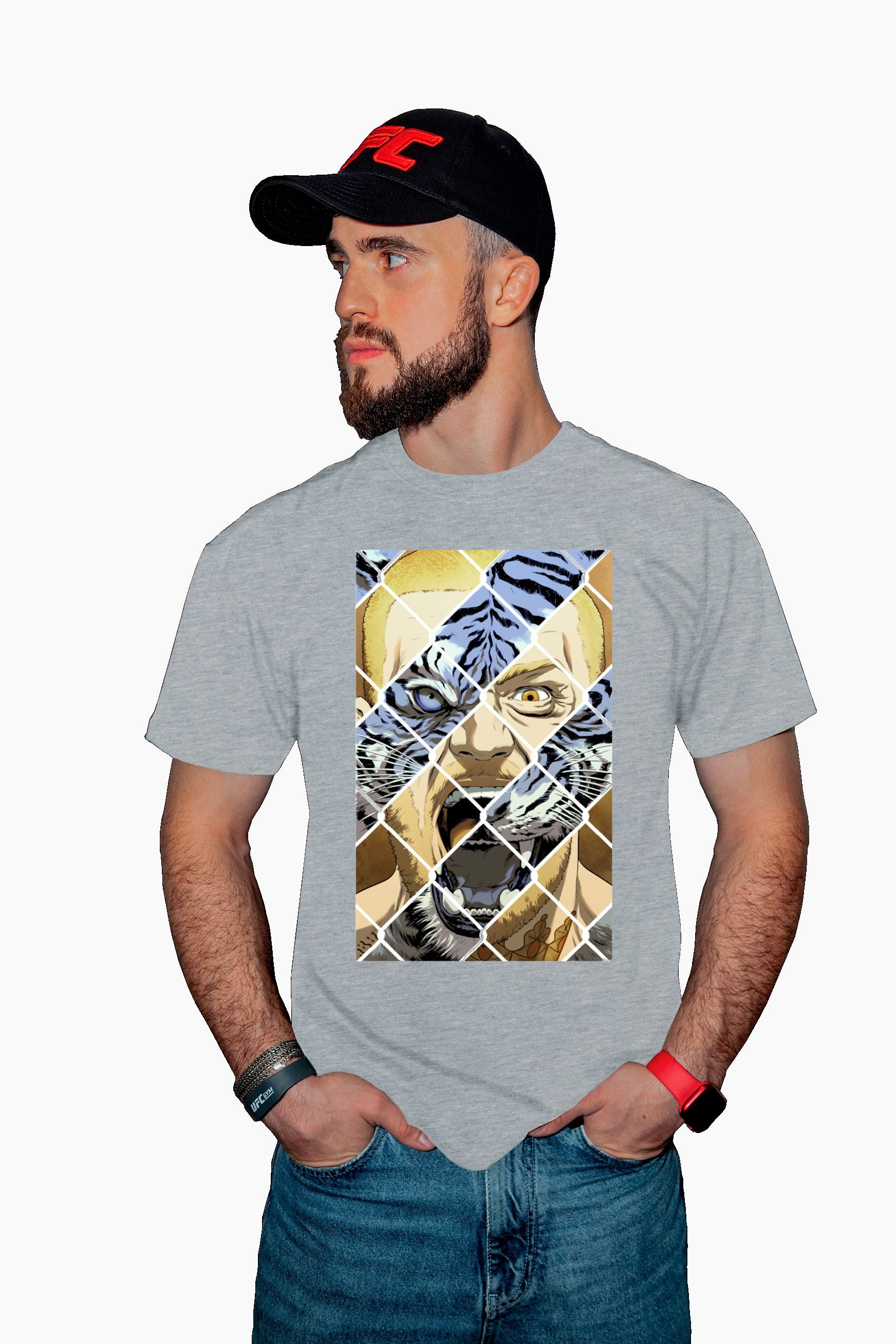 

Футболка мужская UFC UFCTSGR001015P серая M, Серый, UFCTSGR001015P