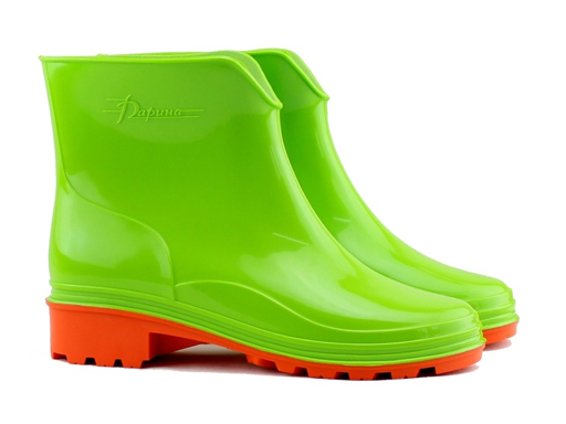 Резиновые ботинки женские Дарина Д16 зеленые 38 RU