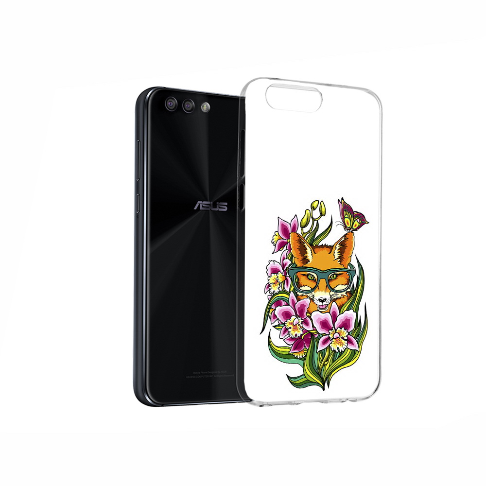 

Чехол MyPads Tocco для Asus ZenFone 4 Лиса в цветах, Прозрачный, Tocco