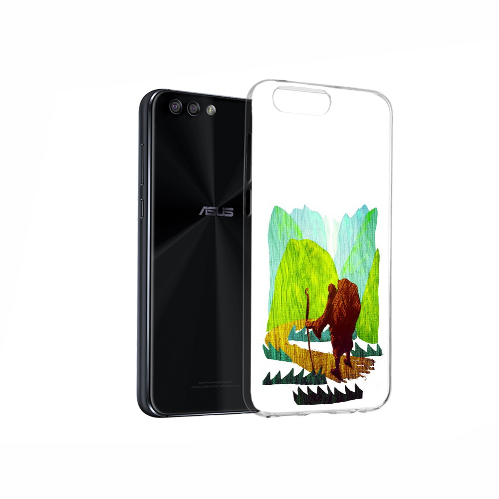 Чехол MyPads Tocco для Asus ZenFone 4 Лесная тропа
