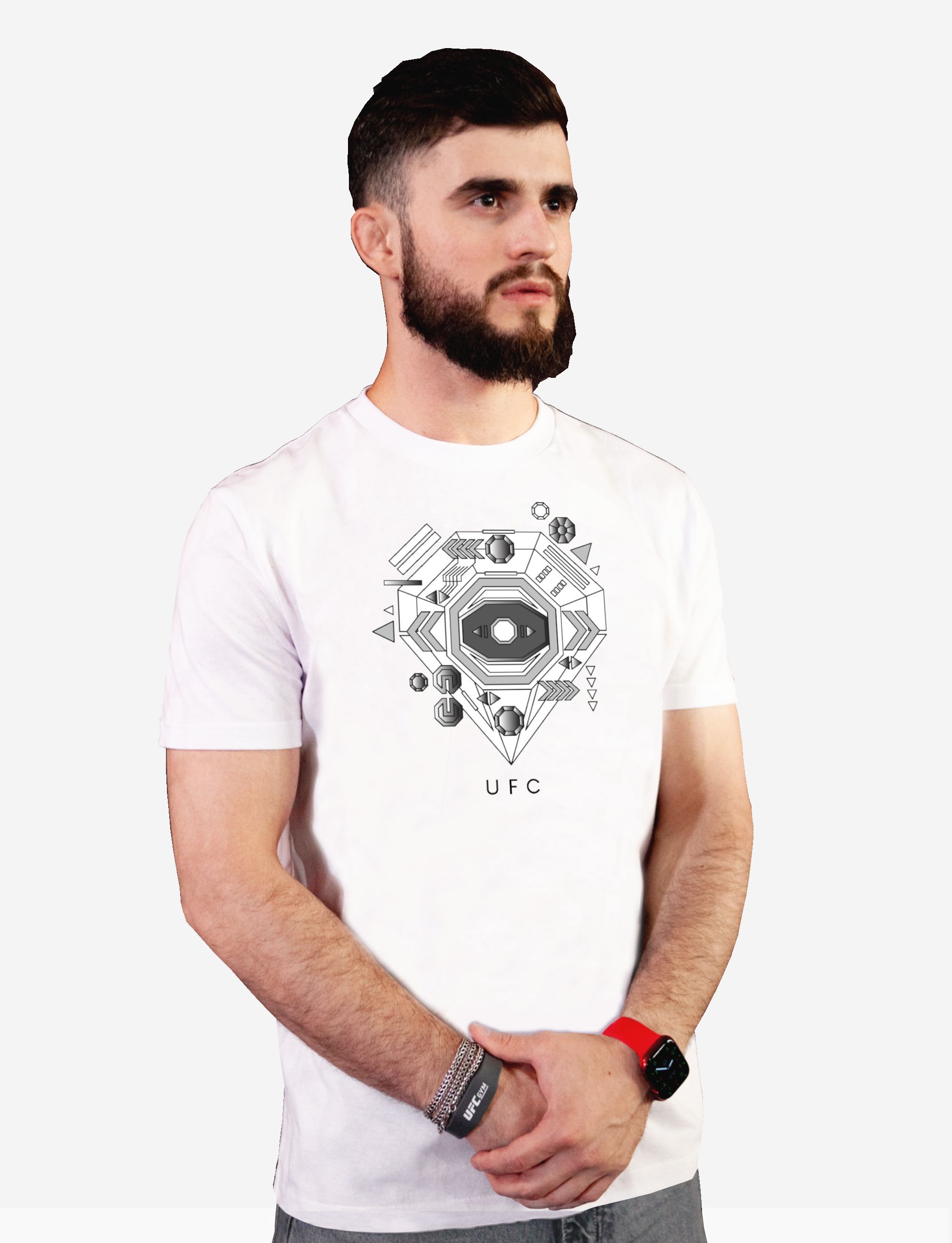 

Футболка мужская UFC UFCTSWH001016P белая XL, Белый, UFCTSWH001016P