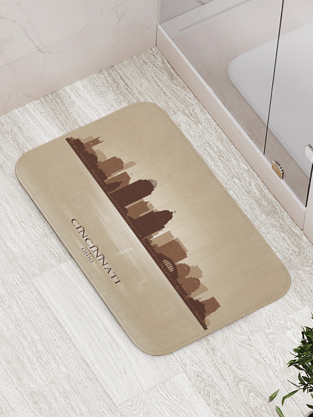 

Коврик противоскользящий для ванной, сауны, бассейна, 77х52 см bath_80764 JoyArty