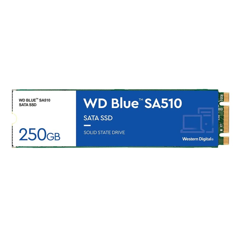 

SSD накопитель Western Digital SA510 M. 2 2280 500 ГБ (WDS500G3B0B), SA510