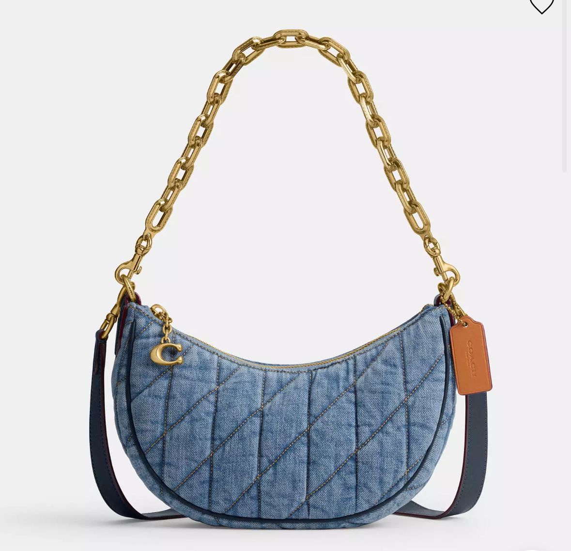 

Сумка кросс-боди женская Coach Mira, denim, Синий, Mira
