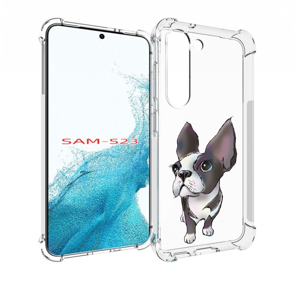 

Чехол MyPads Бульдожка для Samsung Galaxy S23, Прозрачный, Tocco