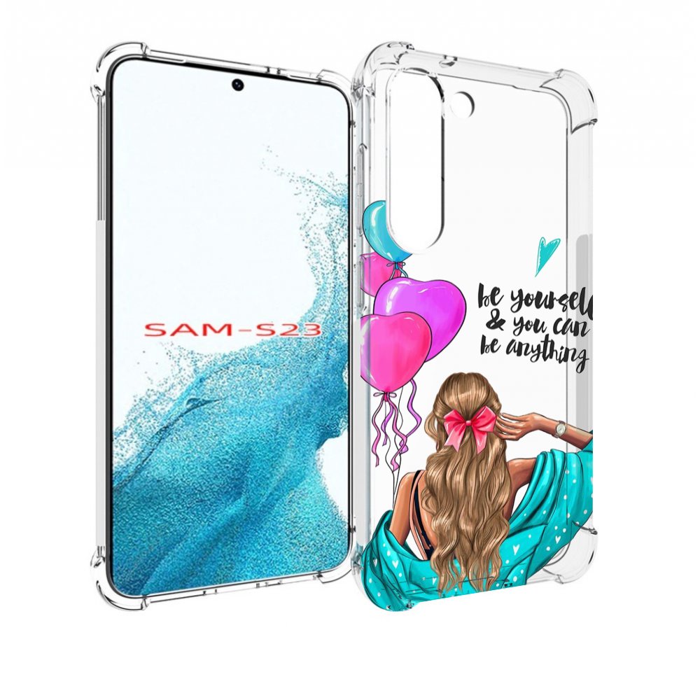 

Чехол MyPads Будь-собой для Samsung Galaxy S23, Прозрачный, Tocco