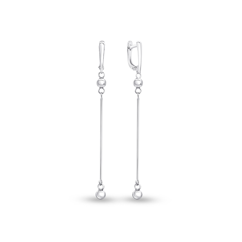 

Серьги из серебра без вставки 585Gold 702008561, 702008561