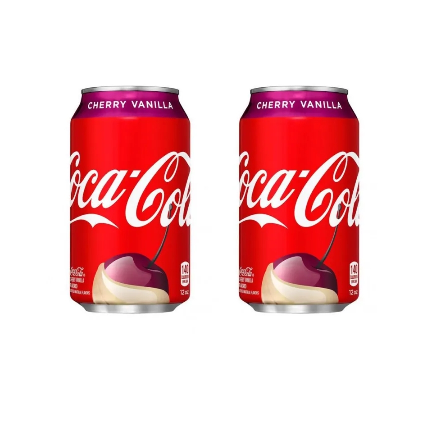 Газированный напиток Coca Cola Cherry Vanilla, 2 шт по 355 мл