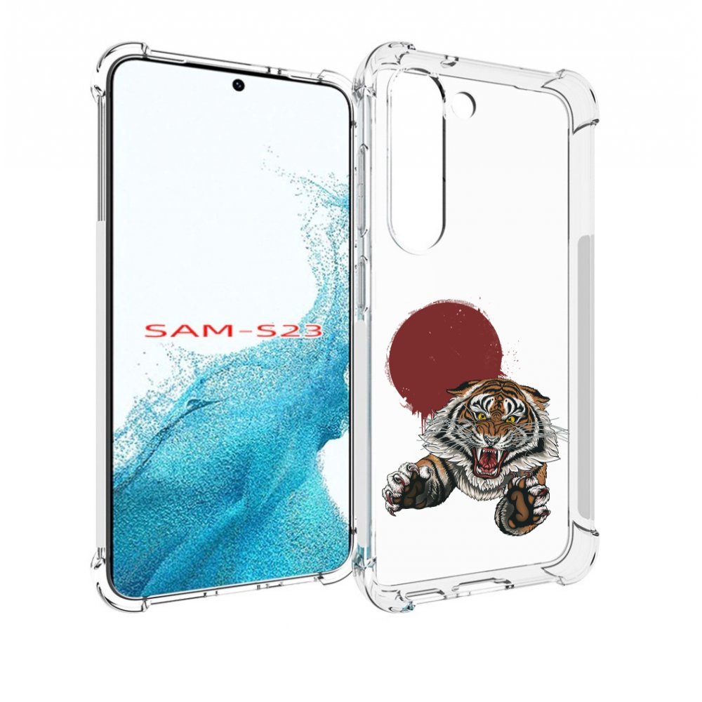 

Чехол MyPads Бросок тигра для Samsung Galaxy S23, Прозрачный, Tocco