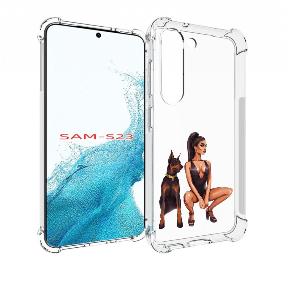 

Чехол MyPads Борзая-девушка для Samsung Galaxy S23, Прозрачный, Tocco