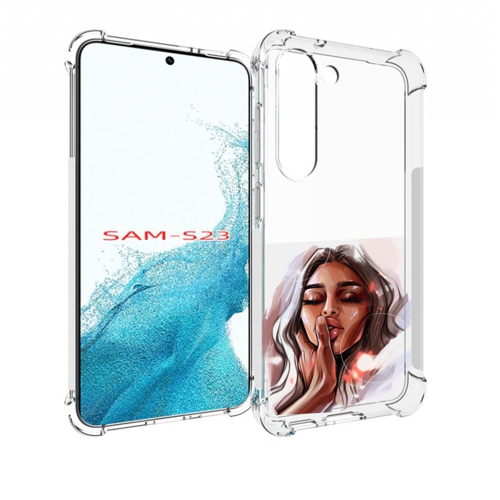 

Чехол MyPads Большие-губы женский для Samsung Galaxy S23, Прозрачный, Tocco