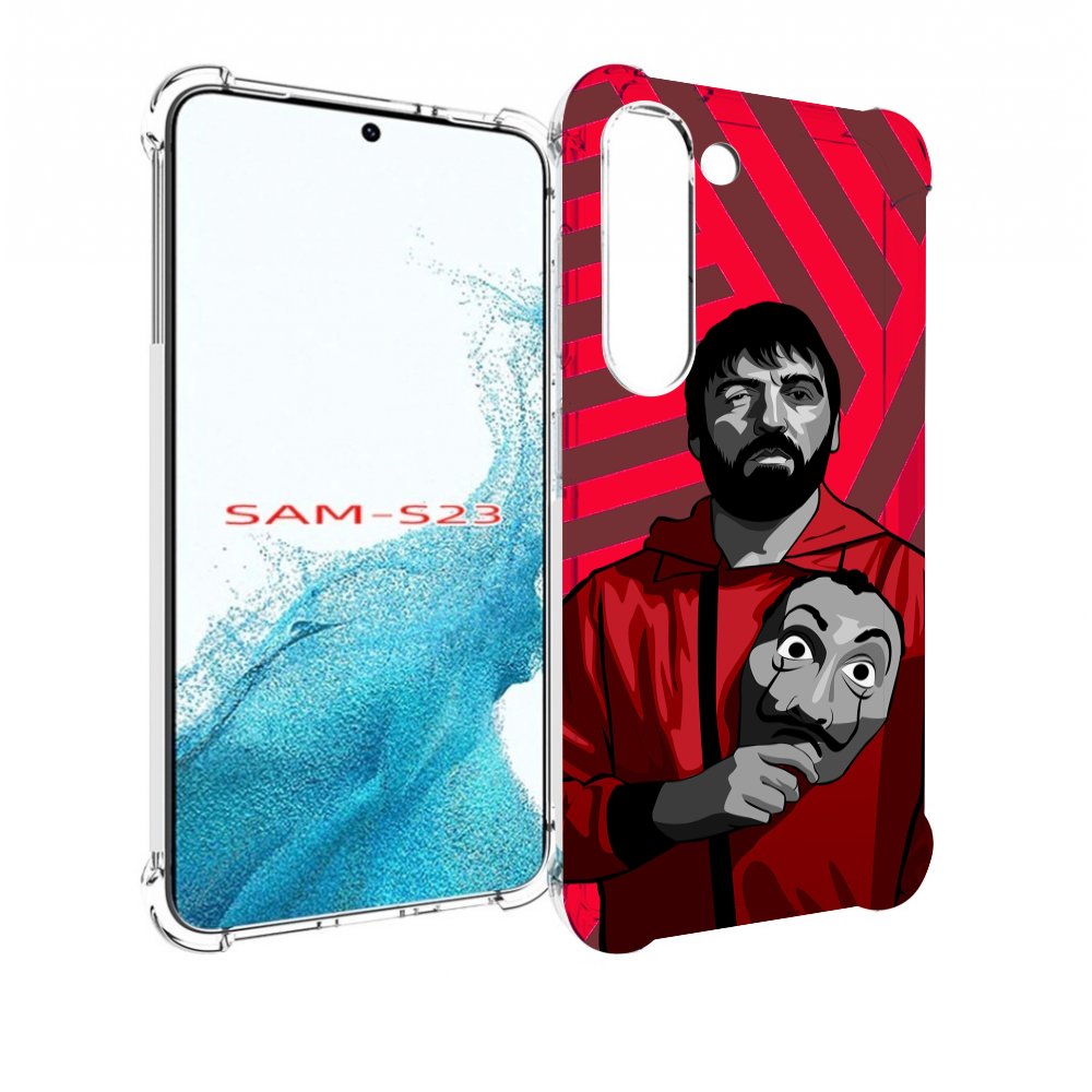 

Чехол MyPads Богата-Бумажный-дом для Samsung Galaxy S23, Прозрачный, Tocco