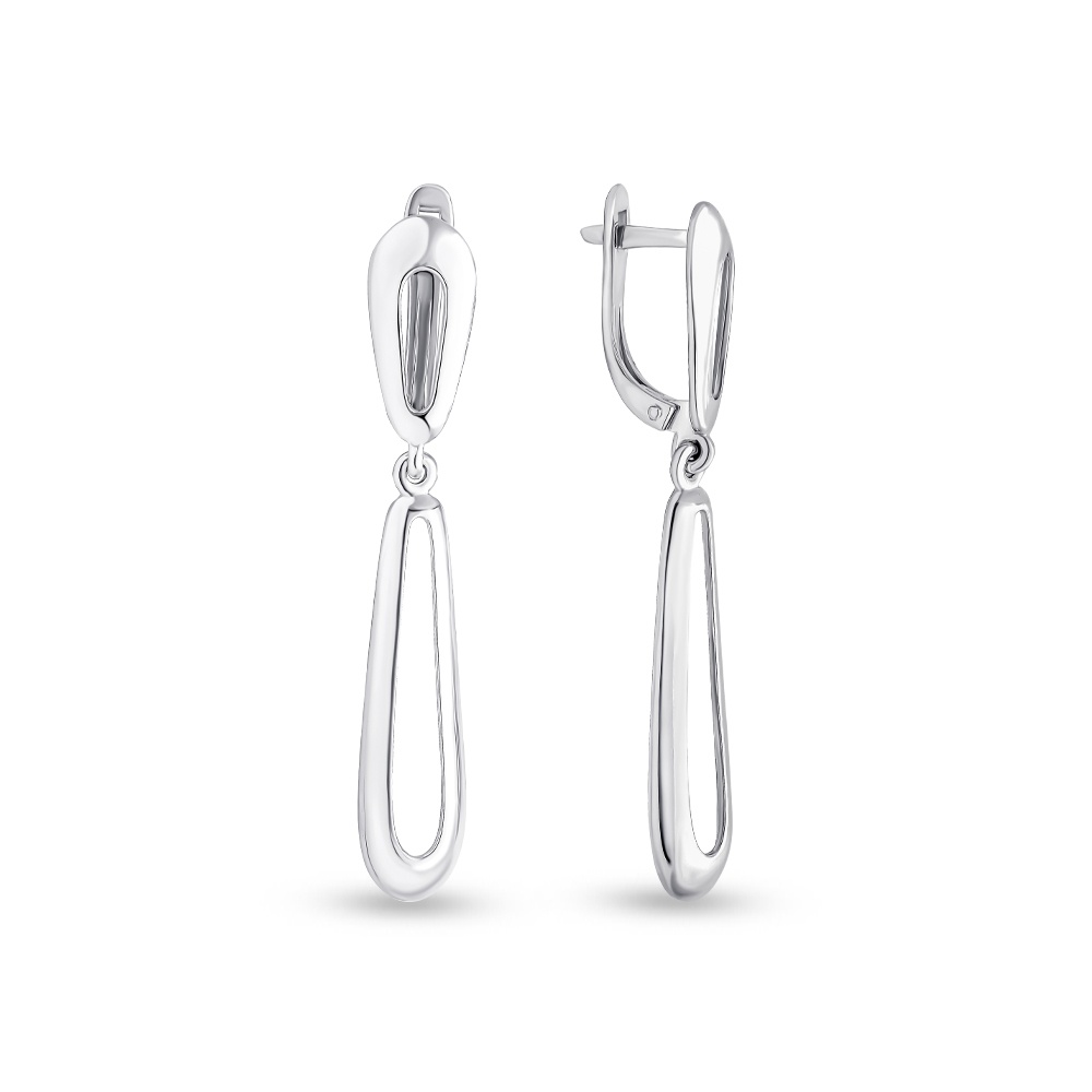 

Серьги из серебра без вставки 585Gold 702008609, 702008609