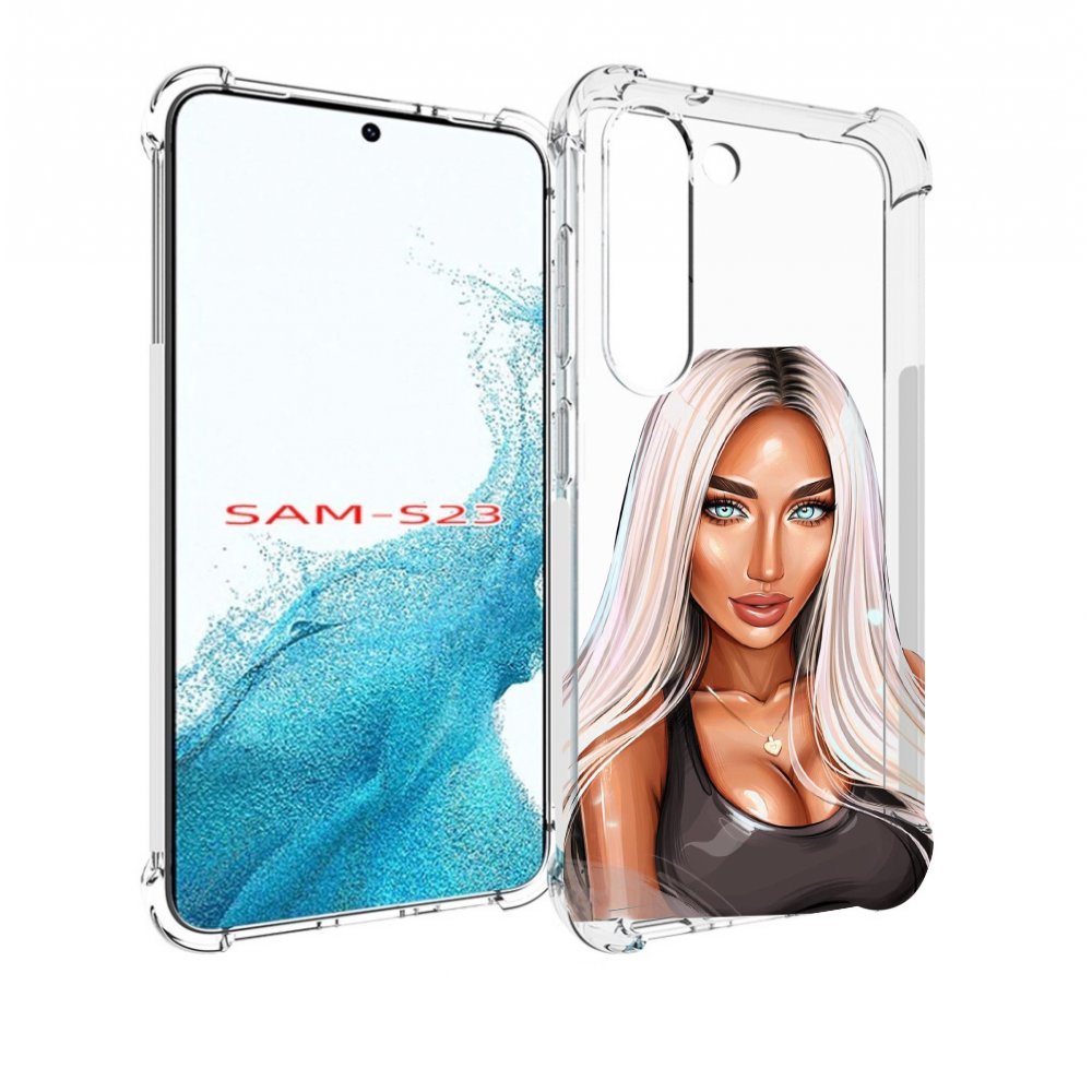 

Чехол MyPads Блондинка женский для Samsung Galaxy S23, Прозрачный, Tocco