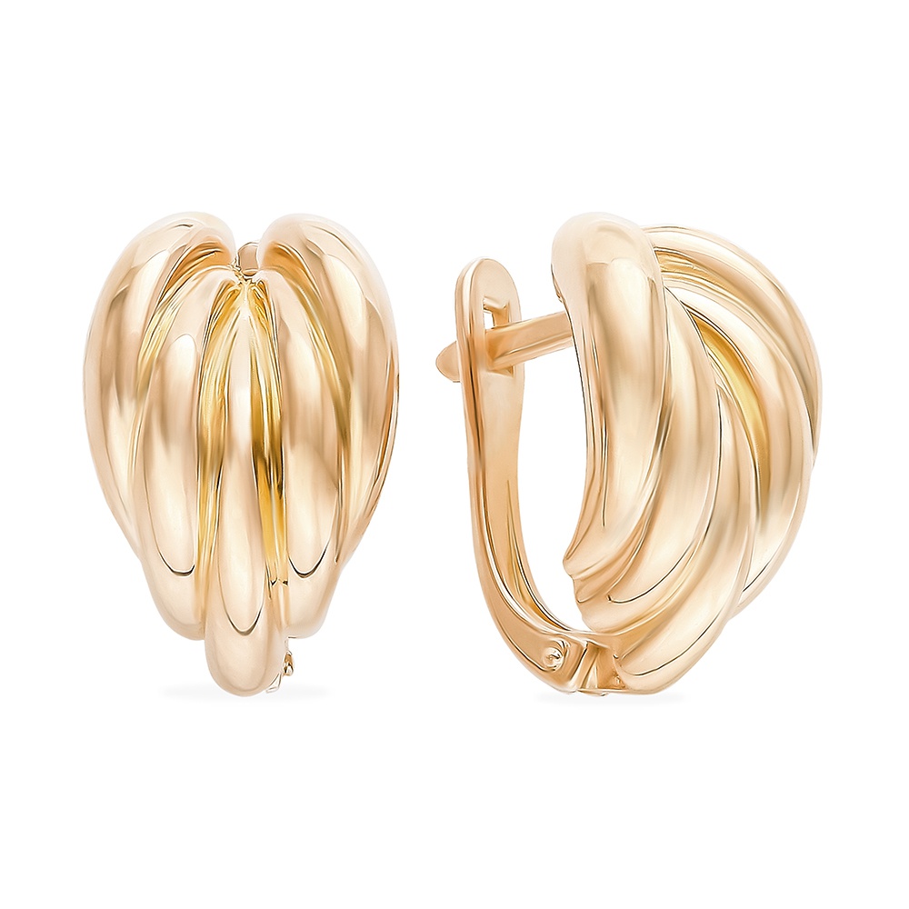 

Серьги из серебра без вставки 585Gold 702008608, 702008608