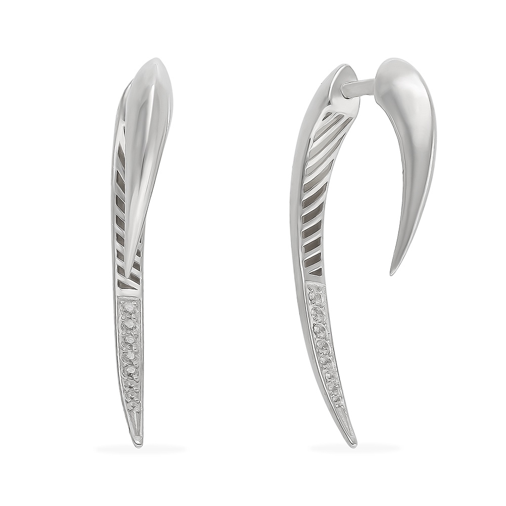 

Серьги из серебра без вставки 585Gold 702008132, 702008132