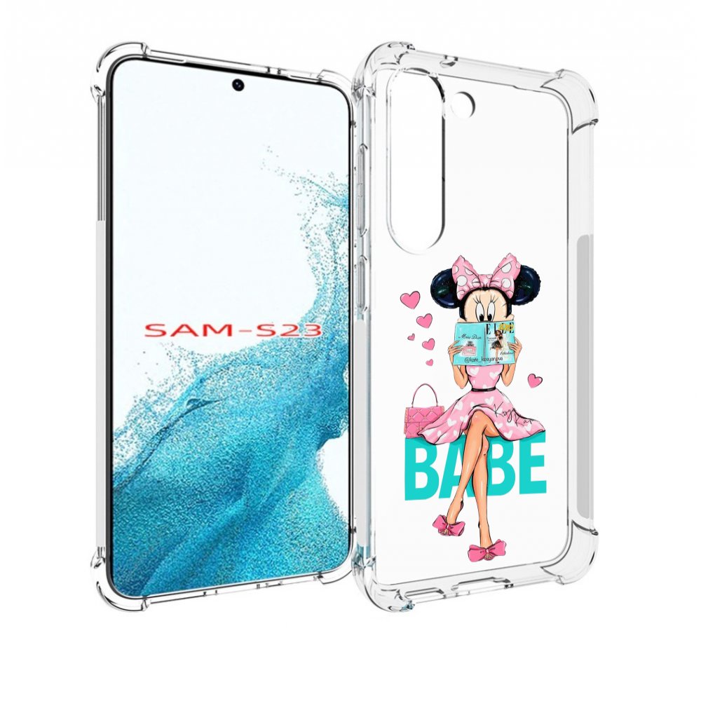 

Чехол MyPads Бейби-микки для Samsung Galaxy S23, Прозрачный, Tocco