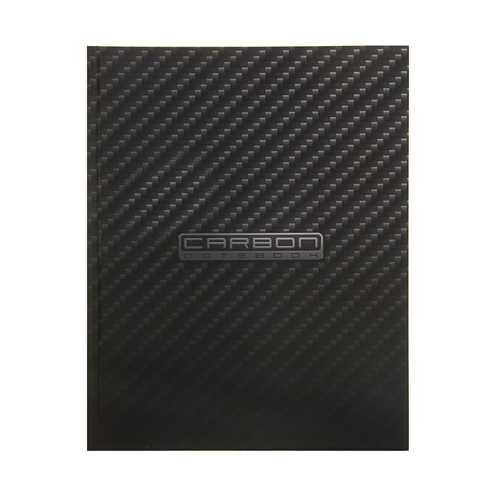 

Бизнес-блокнот в твердой обложке А5 80л CarbonStyle, 5-цветный блок
