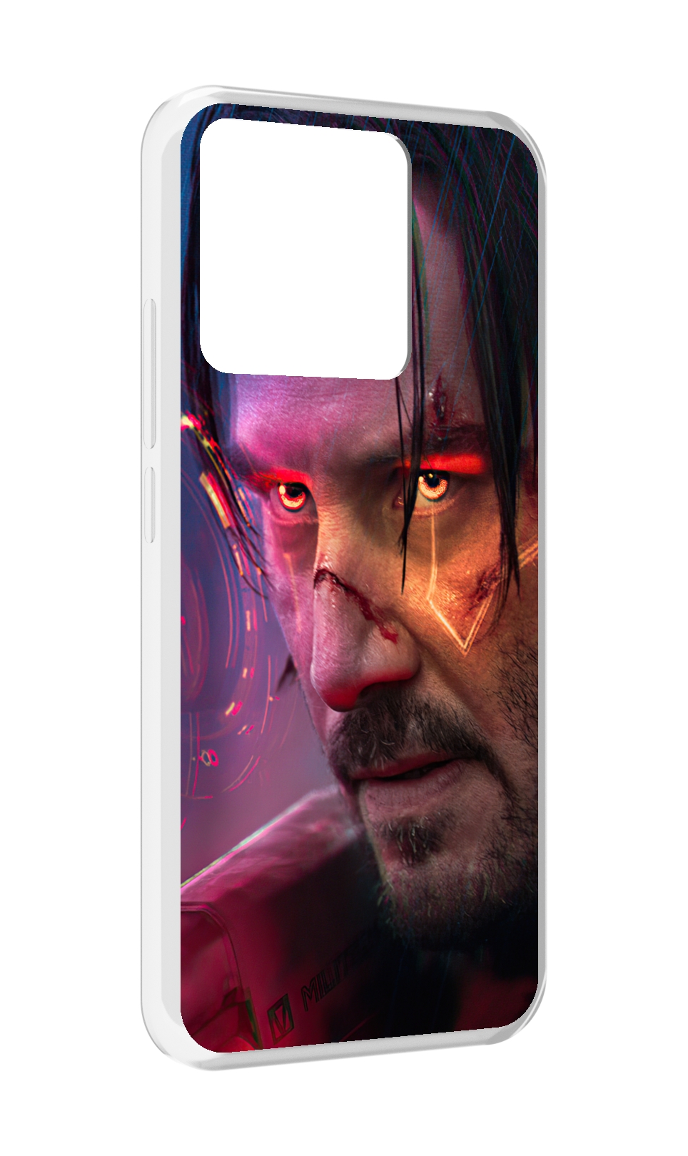 

Чехол MyPads Tocco для Xiaomi Redmi 10A cyberpunk 2077 Джонни Сильверхенд, Прозрачный, Tocco