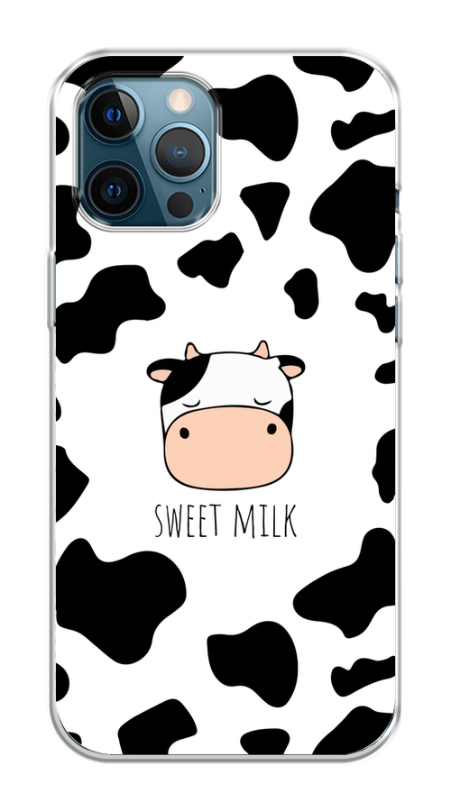 

Чехол на Apple iPhone 12 Pro Max "Sweet milk", Розовый;белый;черный, 12750-1