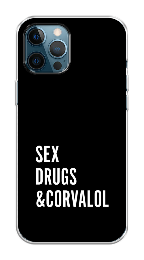 

Чехол на Apple iPhone 12 Pro Max "Corvalol", Черный;серый;белый, 12750-6