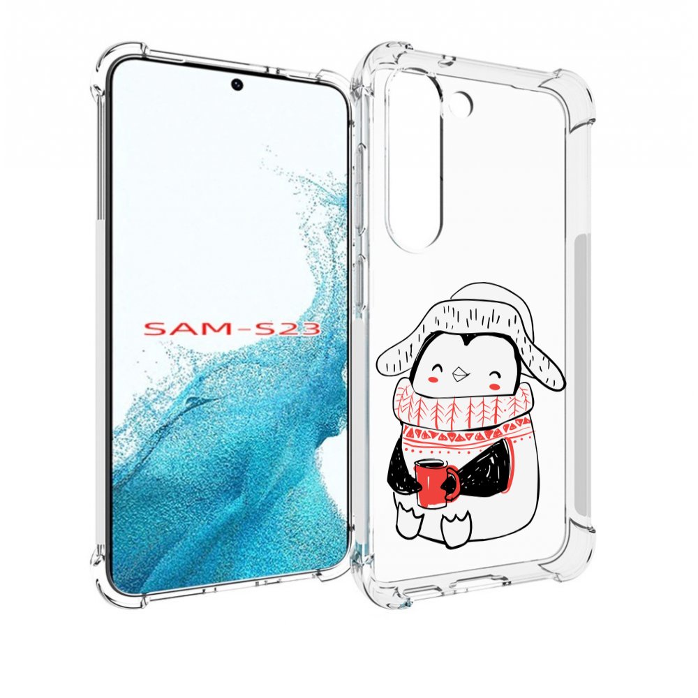 

Чехол MyPads Милый пингвин для Samsung Galaxy S23, Прозрачный, Tocco