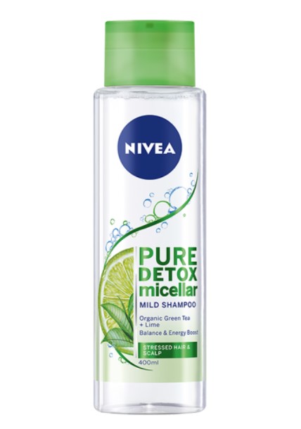 фото Шампунь для всех типов волос nivea pure color, мицеллярный, 400 мл