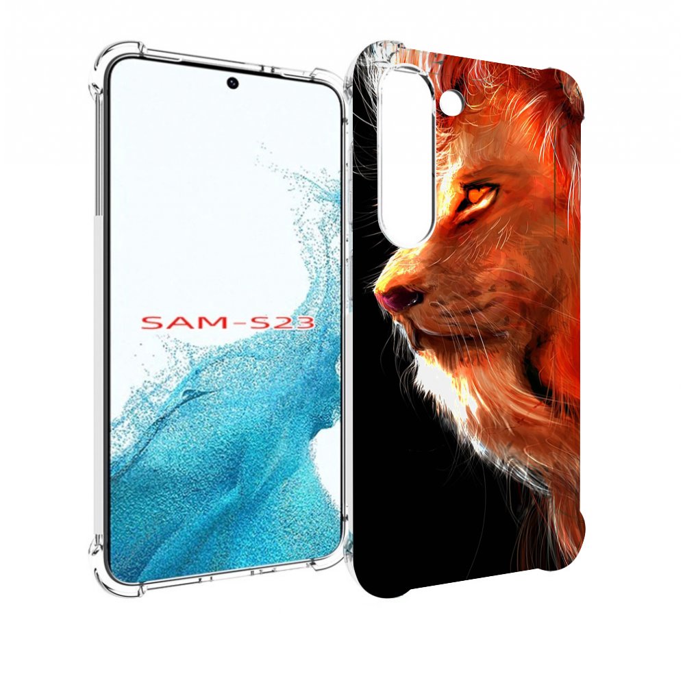 

Чехол MyPads Арт-рисунок-льва мужской для Samsung Galaxy S23, Прозрачный, Tocco