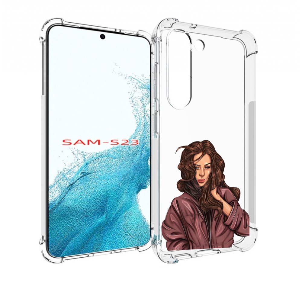 

Чехол MyPads Арт-рисунок-девушки для Samsung Galaxy S23, Прозрачный, Tocco