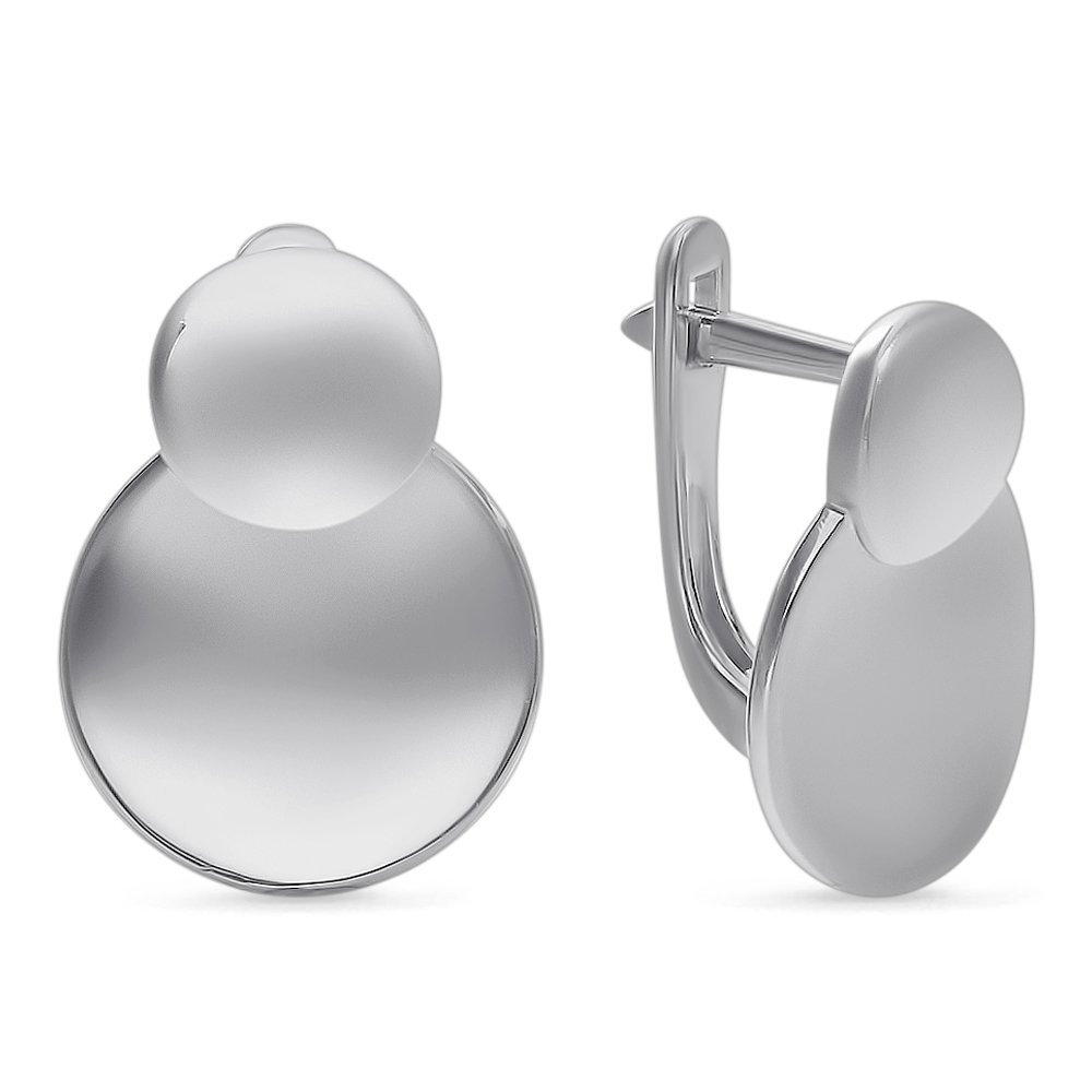 

Серьги из серебра без вставки 585Gold 702007425, 702007425