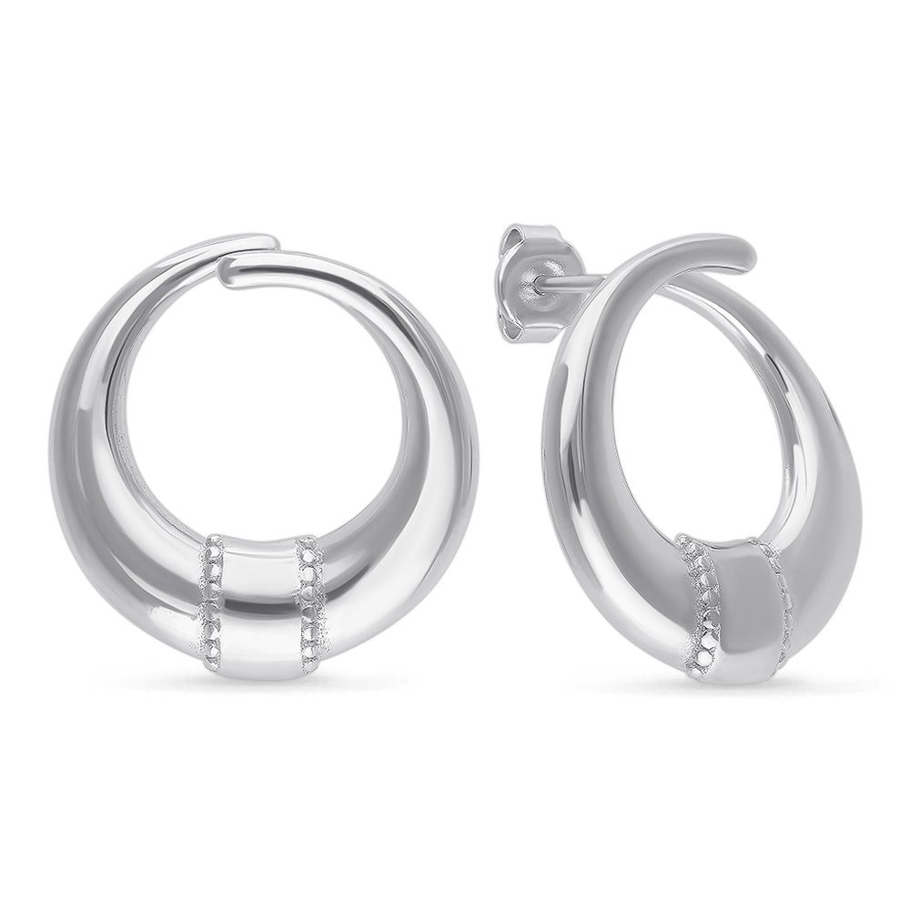 

Серьги из серебра без вставки 585Gold 702007353, 702007353
