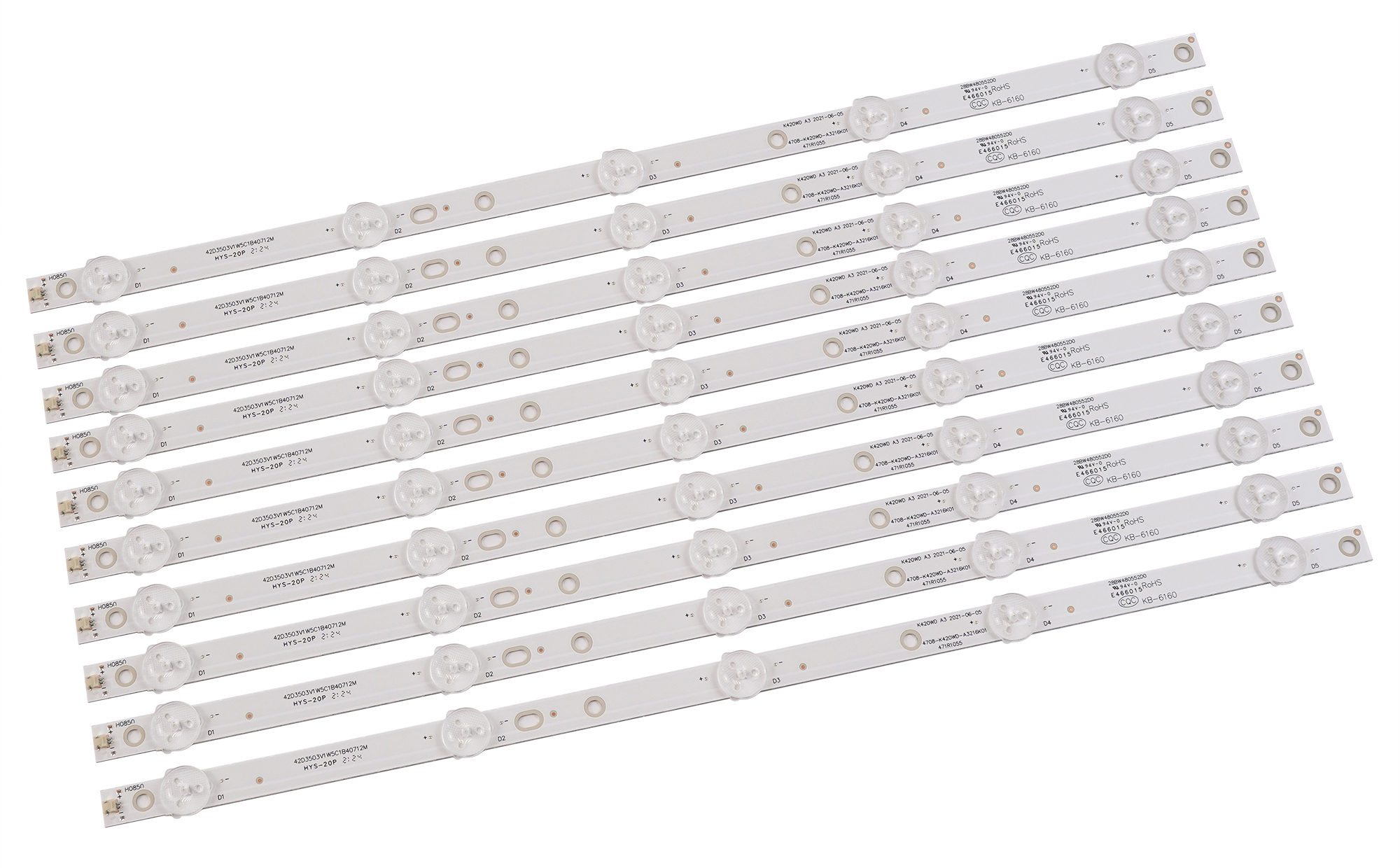 

Светодиодная подсветка NoBrand для телевизоров Philips 42'', Белый, K420WD A3, 4708-K420WD-A4213K01, 4708-K420WD-A3216K01 (5 led)