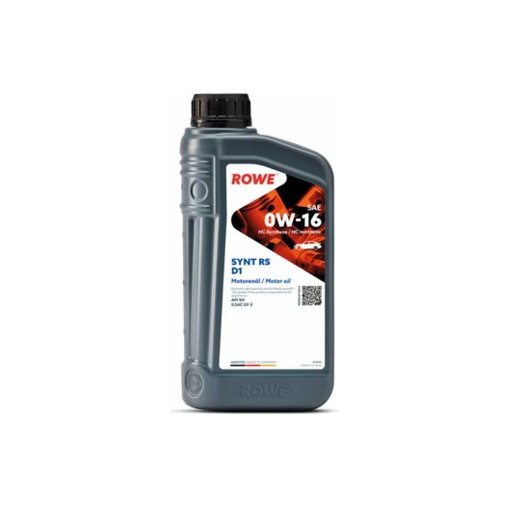 

Масло моторное ROWE HIGHTEC SYNT RS D1 SAE 0W-16 (1л)SP RC/SN PLUS RC (Resource Conser