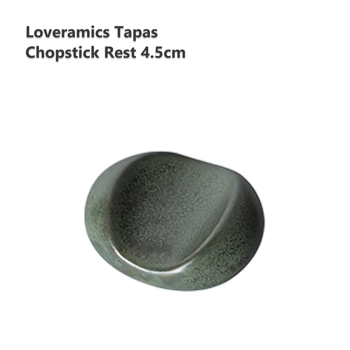 Керамическая подставка под палочки Loveramics Tapas 4.5cm Chopstick Rest (Matte Dark Green