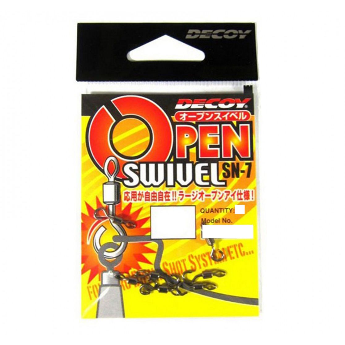 

Вертлюг Decoy SN-7 Swivel Snap M (7шт.), Черный, SN-7