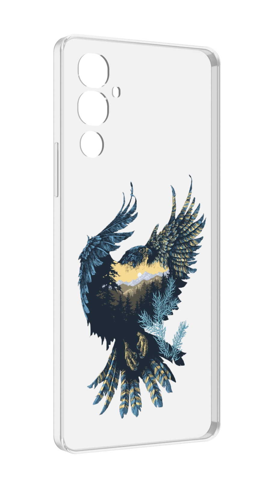 

Чехол MyPads мирок в соколе для Tecno Pova 4, Прозрачный, Tocco