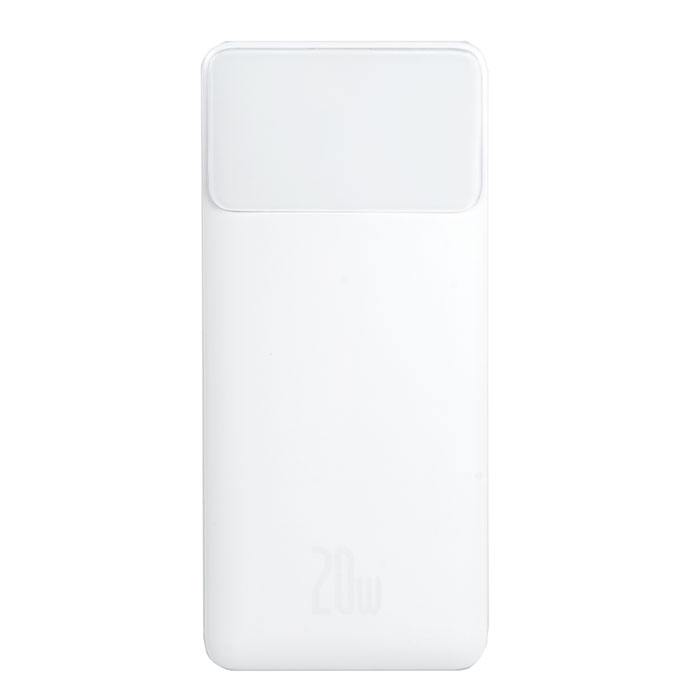 

Внешний аккумулятор BASEUS Bipow Digital Display 20W, 3.0A (30000 mAh), белый, PPDML-N02
