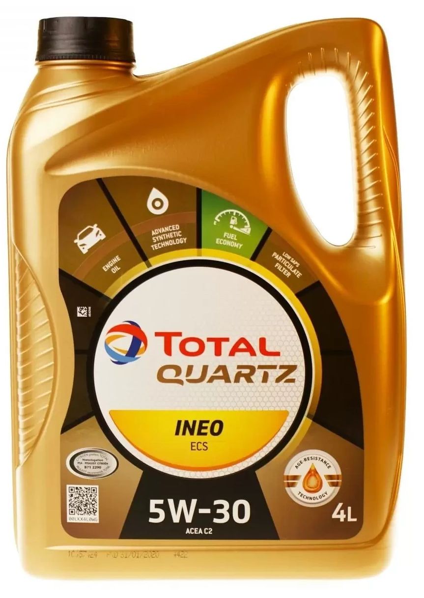 Моторное масло Total Quartz Ineo ECS 213685 5W30 4л 2019₽