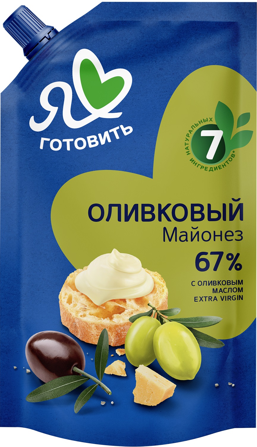

Майонез Я люблю готовить Оливковый 67% 600 мл