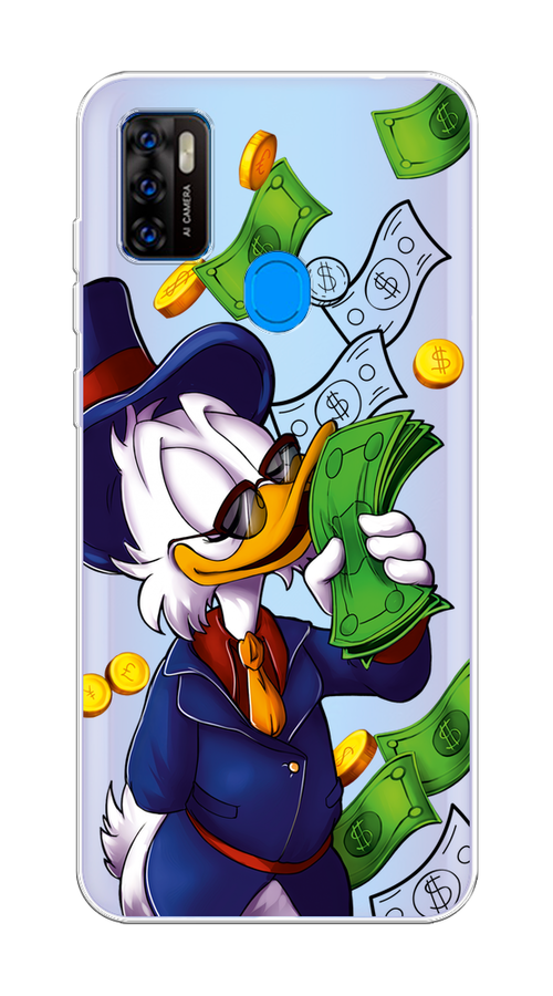 

Чехол на ZTE Blade A7s 2020 "Scrooge McDuck with Money", Синий;зеленый;белый, 133950-6
